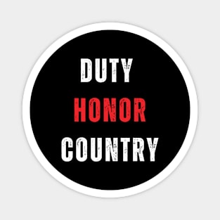 Duty Honor Country Magnet